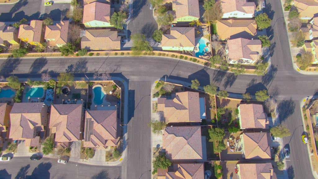 Aerial View of Homes