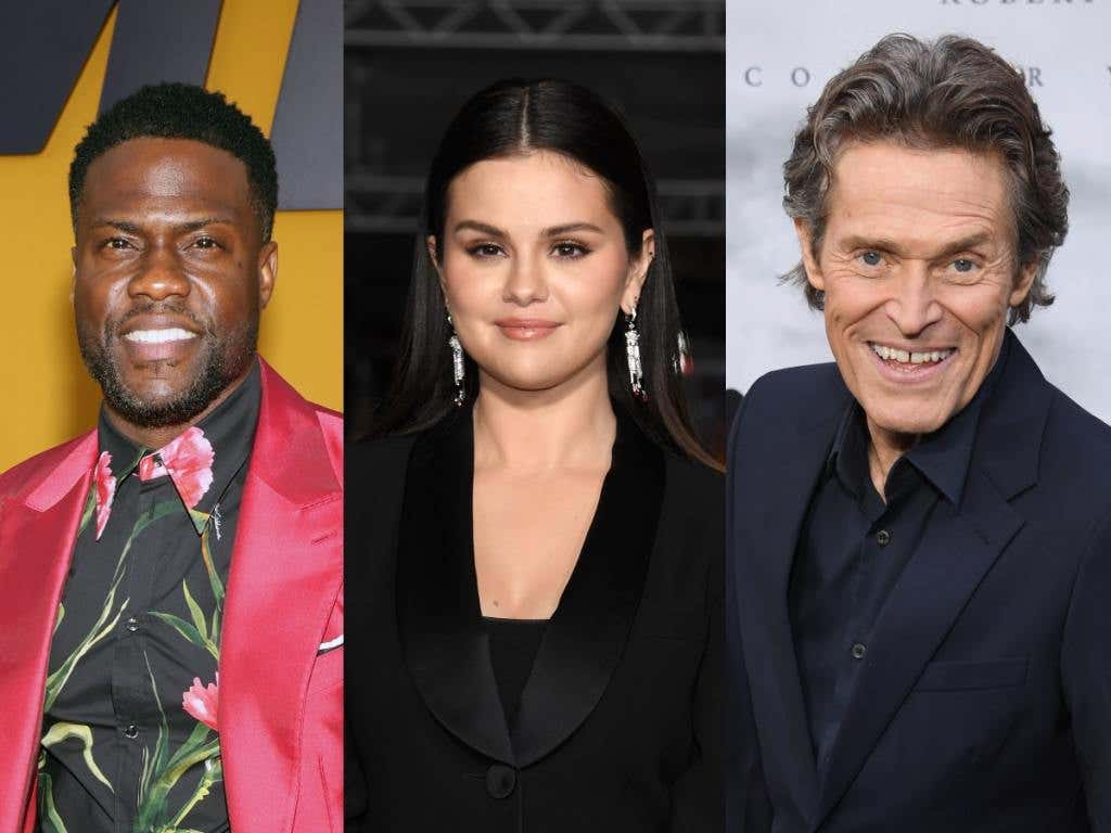 Kevin Hart attends the Los Angeles premiere of Netflix's "Me Time", elena Gomez attends the 2nd Annual Academy Museum Gala, Willem Dafoe attends the Los Angeles Premiere Of "The Northman"