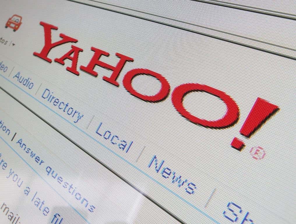 In this photo illustration the search page of the multi-facetted internet giant Yahoo is displayed on a computer screen